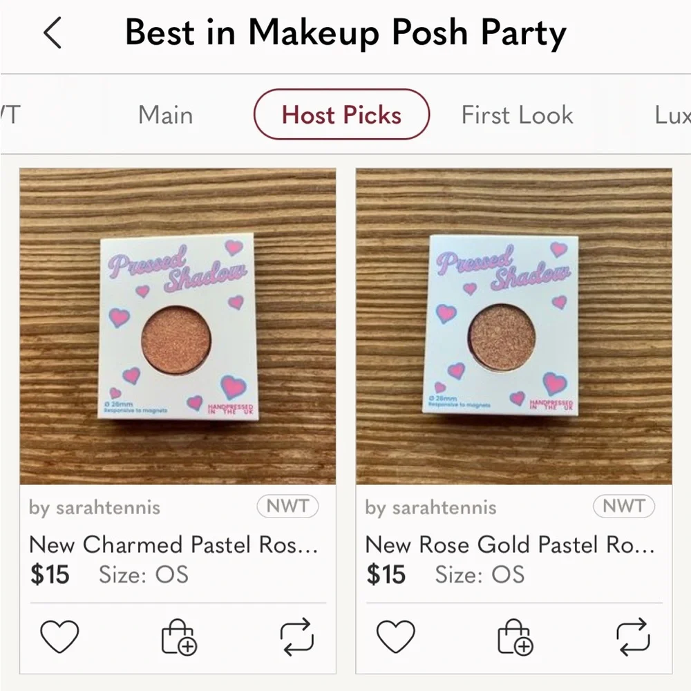💰3/$30💰🎉HP🎉 New Charmed Pastel Roses UK Eyeshadow